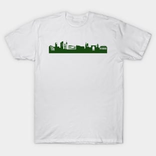 STUTTGART skyline in forest green T-Shirt